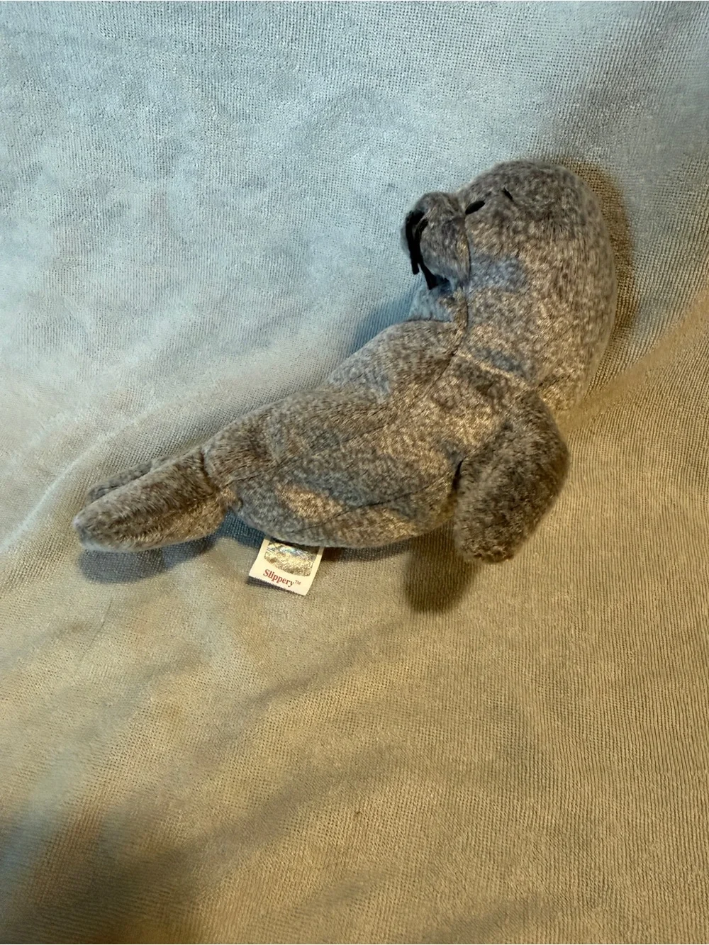 Ty Beanie Buddies Beanie Babies Slippery Gray Seal Plush 1999 Vintage